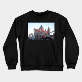 Dominican Church, Church, Christmas Market, Munster, City, Westphalia Crewneck Sweatshirt